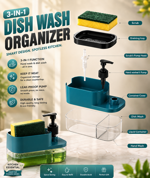 3 In 1 Soap Dispenser