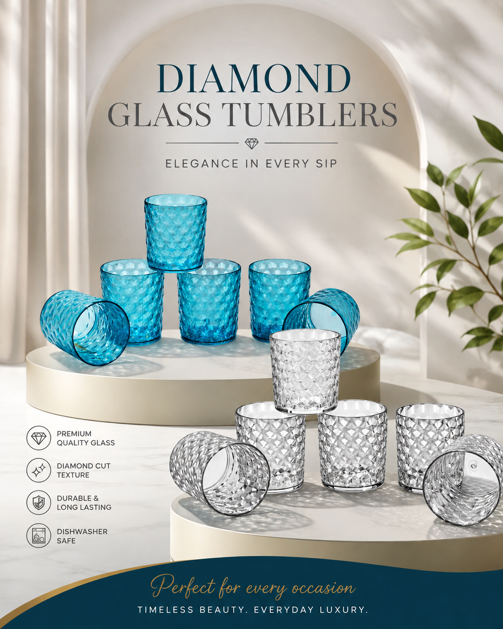 Cubic Water Glass (300ml)