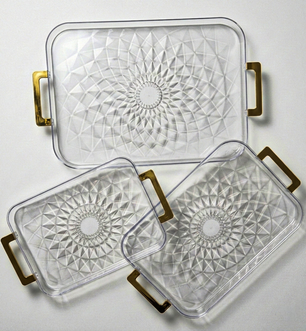 Crystal Diamond Serving Tray